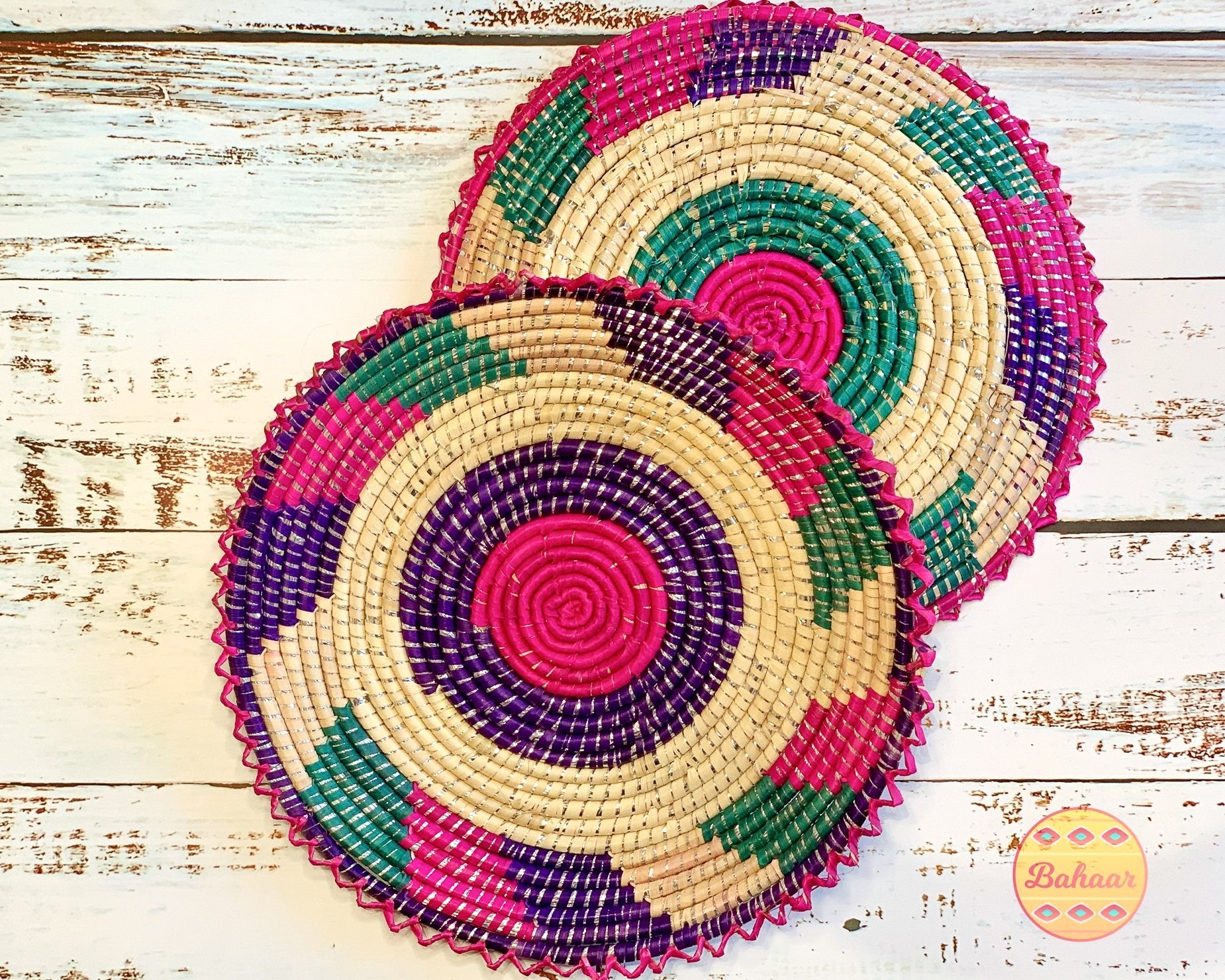 Chaandi Handwoven Baskets - Bahaar Kitchen