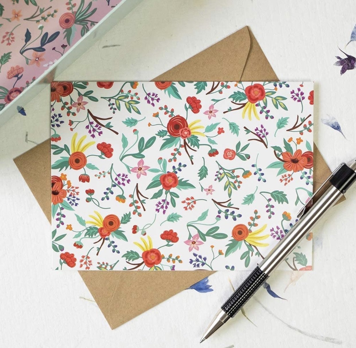 Floral Greeting Cards - Bahaar Kitchen